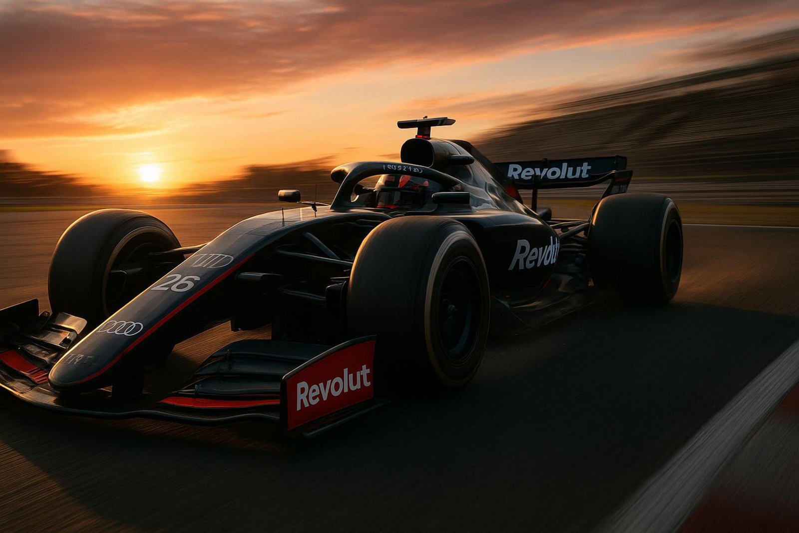  audi-w-f1-bolid-zachod-slonca