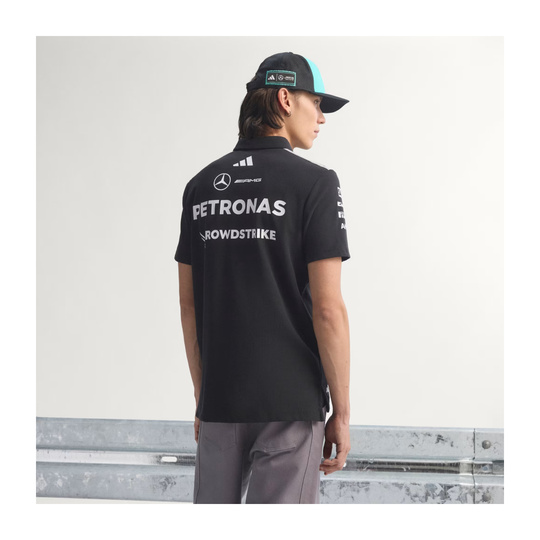 Polo męskie Team czarne Mercedes AMG F1 2026