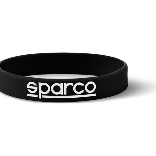Opaska silikonowa na nadgarstek LOGO Sparco czarna