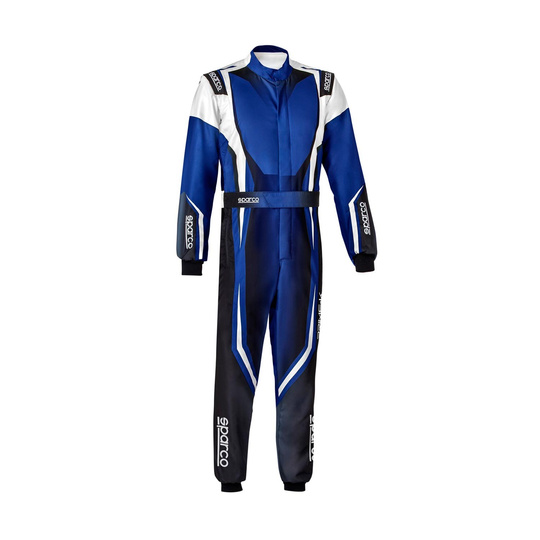 Kombinezon Sparco Prime K niebieski/biały (FIA)