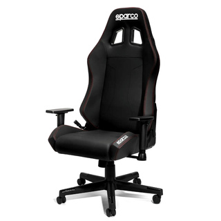 Fotel biurowy Sparco Coach czarny/czerwony