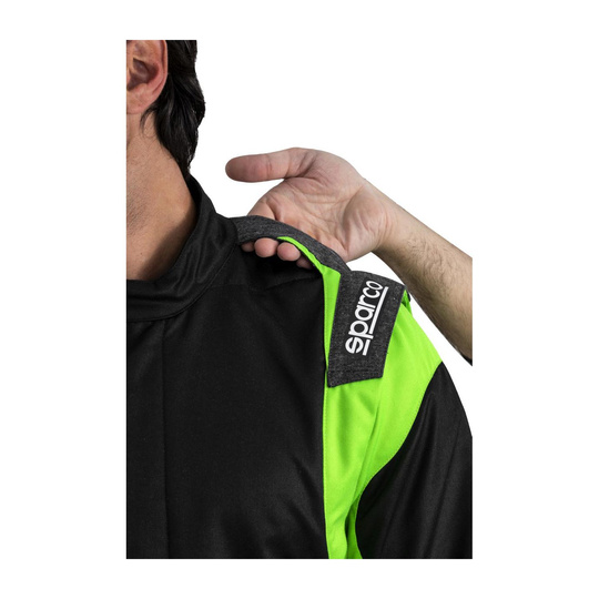Kombinezon Sparco FUTURA czarno-zielony (FIA)