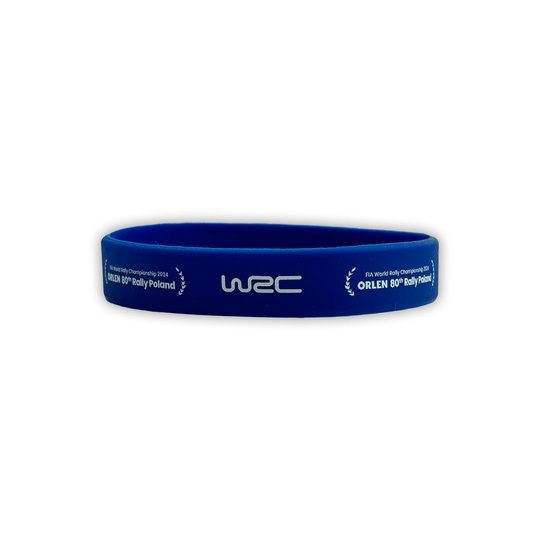 Opaska na nadgarstek Rally Poland WRC niebieska
