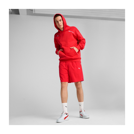 Bluza męska Hoody Essential Relaxed Logo czerwona Formula 1 2025