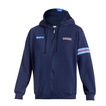 Bluza z kapturem rozpinana Martini Racing MY25 Sparco granatowa