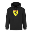 Bluza męska Hoodie Shield czarna Scuderia Ferrari F1 2025