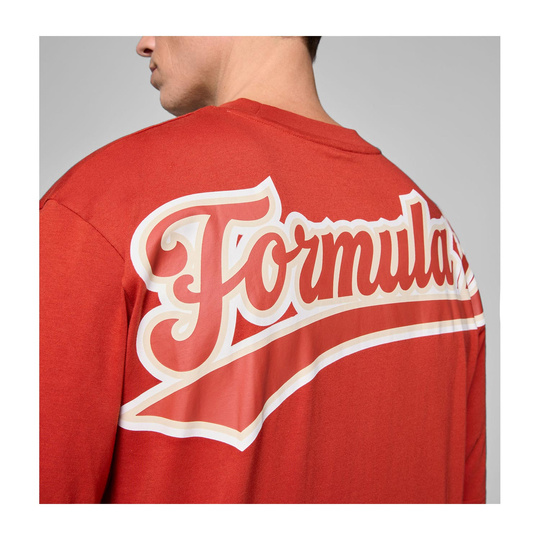 T-shirt męski Heritage Logo czerwony Formula 1 2025