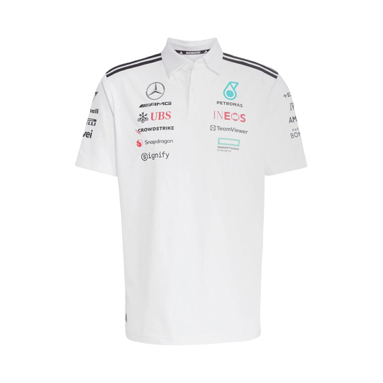 Koszulka polo Team Mercedes AMG F1 biała