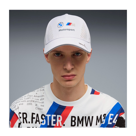 Czapka z daszkiem Team BMW Motorsport 2026 biała