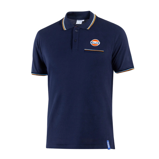 Koszulka polo Gulf Pocket Sparco granatowa