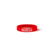 Opaska silikonowa na nadgarstek LOGO Sparco czerwona