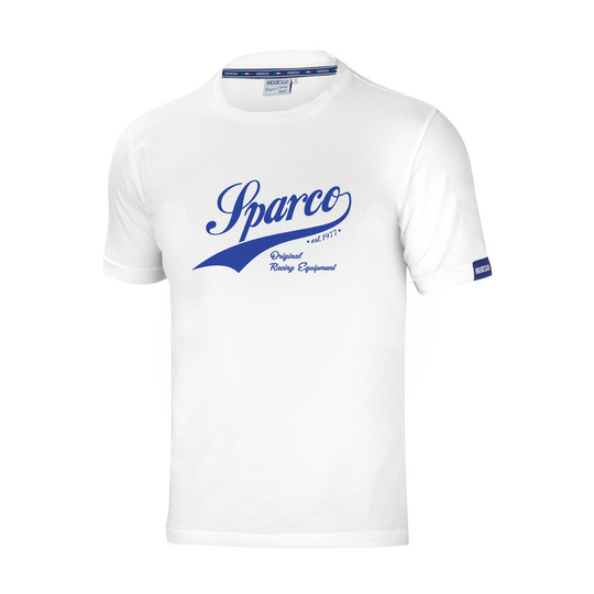 T-shirt męski VINTAGE Sparco biały