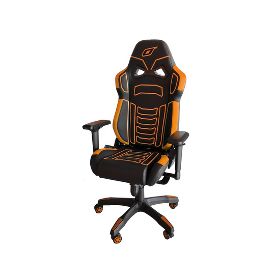 Fotel obrotowy OMP Racing GS-X czarno-pomarańczowy
