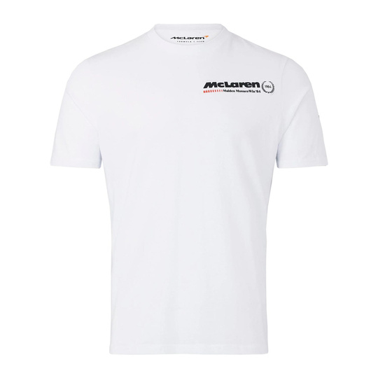 Koszulka t-shirt męska Monaco Race White McLaren F1 
