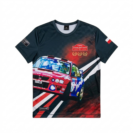 Koszulka t-shirt Kuzi 1999 Impreza WRC Leszek Kuzaj