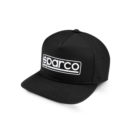 Czapka z daszkiem Stretch Sparco czarna