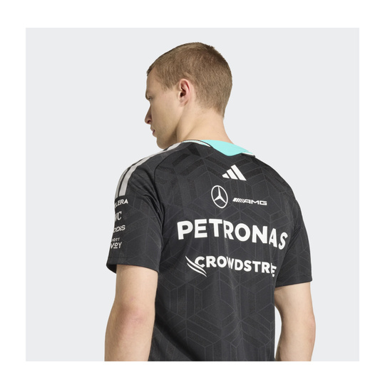 T-shirt męski czarny Authentic Team Mercedes AMG F1 2026