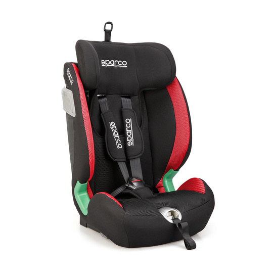 Fotelik dziecięcy Sparco SK5000I czarno-czerwony