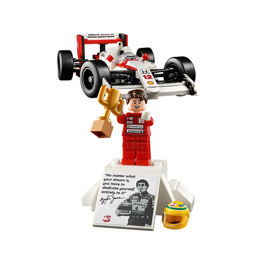 Model LEGO ICONS McLaren MP4/4 i Ayrton Senna