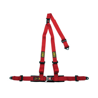 Pasy 3-punktowe OMP Strada DA509 czerwone (ECE)