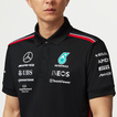 Polo męskie Team Black Mercedes AMG F1 