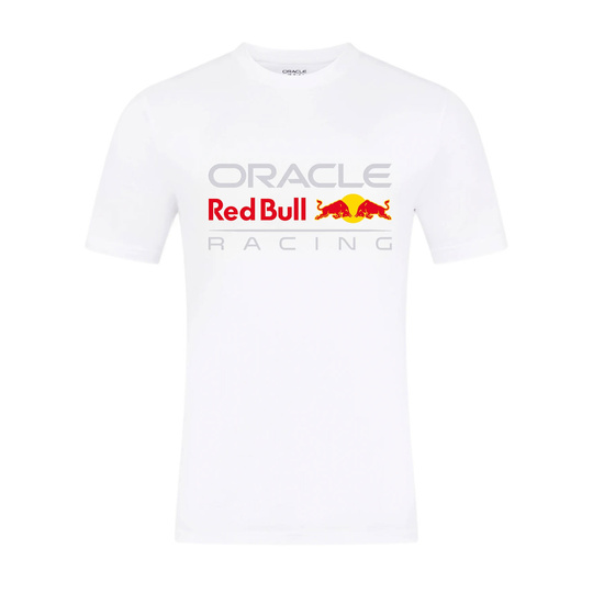 T-shirt męski Front Logo biały Red Bull Racing 2025