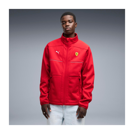 Softshell męski czerwony Logo Scuderia Ferrari F1 2026