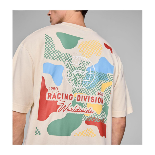 T-shirt męski Camo Graphic beżowy Formula 1 2025