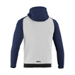 Bluza z kapturem rozpinana MY25 Sparco biała/granatowa