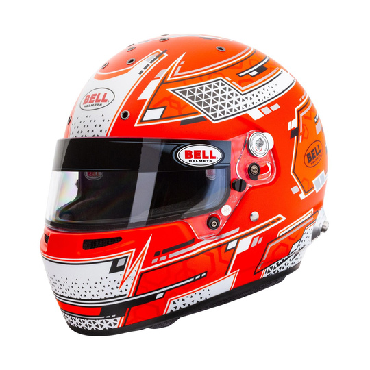 Kask zamknięty Bell RS7 PRO Stamina czerwony (homologacja FIA)