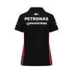 Polo damskie Team Black Mercedes AMG F1 