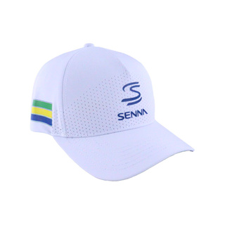 Czapka męska Leisure biała Ayrton Senna 2025