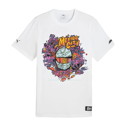 T-shirt męski Mexico City GP biały Formula 1 2025