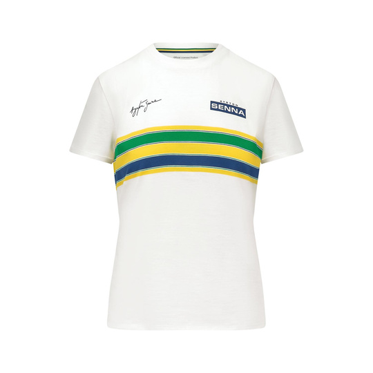 T-shirt damski Stripe Ayrton Senna F1 