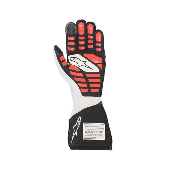 Rękawice Alpinestars Tech-1 ZX V2 białe (FIA)