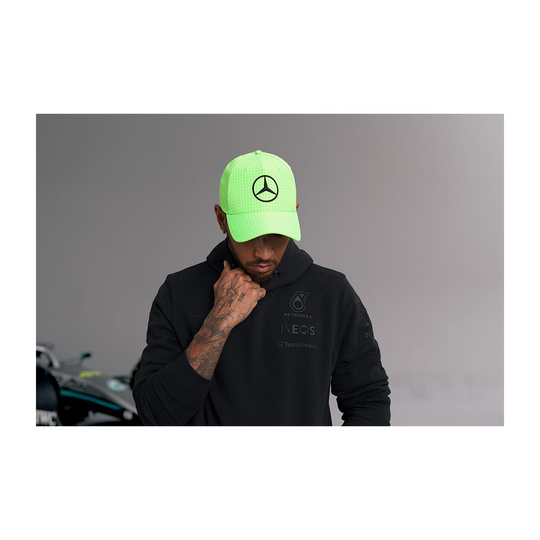 Czapka baseballowa dziecięca green Lewis Hamilton Mercedes AMG F1