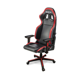 Fotel biurowy Sparco Icon czarny/czerwony