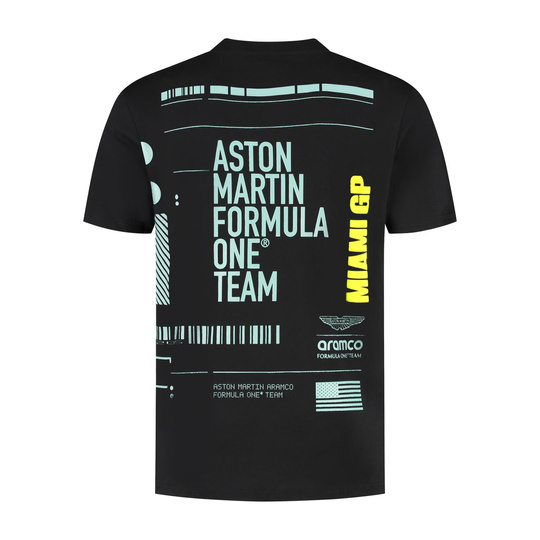 T-shirt męski GP Miami Aston Martin F1 2025