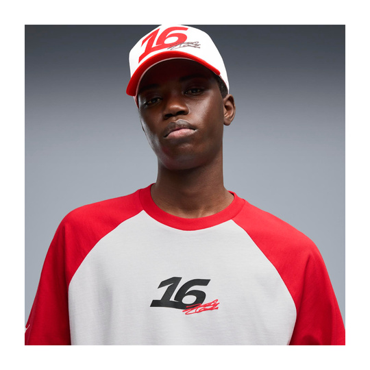 Koszulka t-shirt Charles Leclerc Graphic Scuderia Ferrari F1 2026 biała