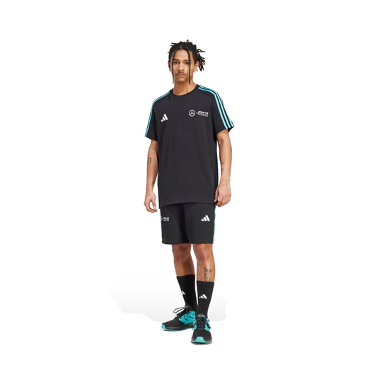 T-shirt męski czarny DNA Logo Mercedes AMG F1 2025