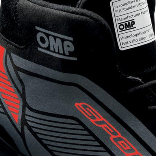 Buty OMP Sport MY22 czarne/czerwone (FIA)