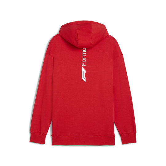 Bluza męska Hoody Essential Relaxed Logo czerwona Formula 1 2025