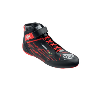 Buty dziecięce OMP KS-2X czarne/czerwone (FIA)