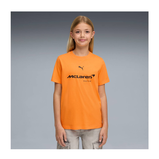 T-shirt dziecięcy pomarańczowy Large Logo McLaren F1 2026