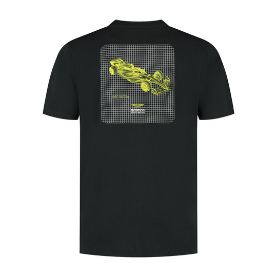T-shirt męski Wireframe Graphic Aston Martin F1 2025