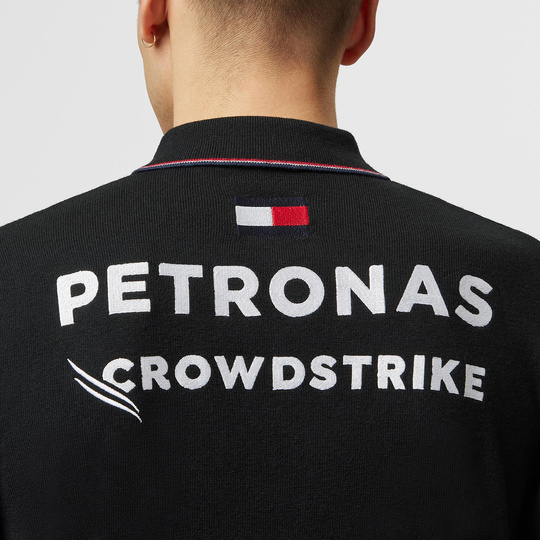 Sweterek Polo męskie LS Team Black Mercedes AMG F1 