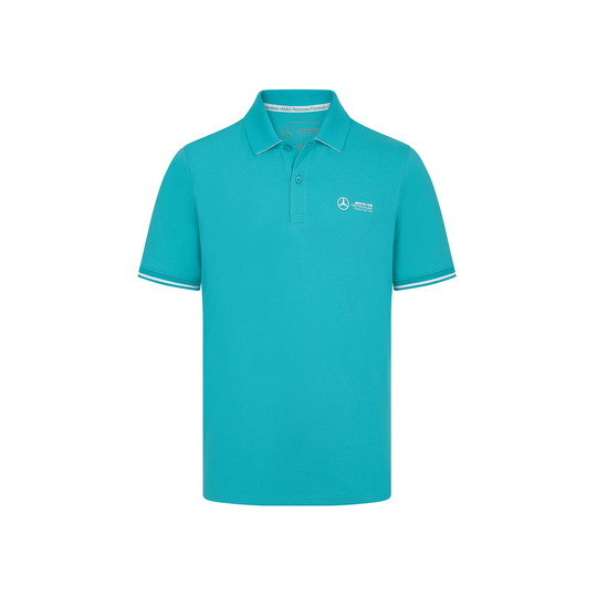 Polo męskie Teal Mercedes AMG F1 2024