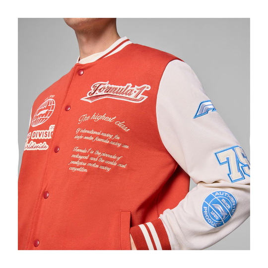 Męska kurtka Heritage Versity czerwona Formula 1 2025