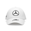Czapka męska baseballowa biała George Russell Mercedes AMG F1