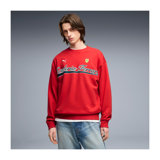 Bluza czerwona Crew Neck Scuderia Ferrari F1 2026